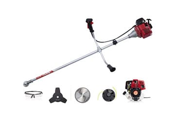 Brush Cutter - A heavy-duty brush cutter used for grass trimming and dense vegetation cutting.